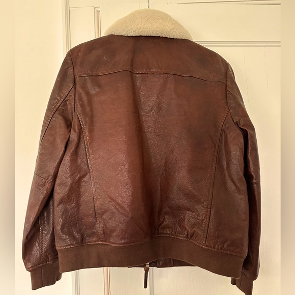 Superdry 100% Leather Jacket Women’s Size 12 - Picture 2 of 2